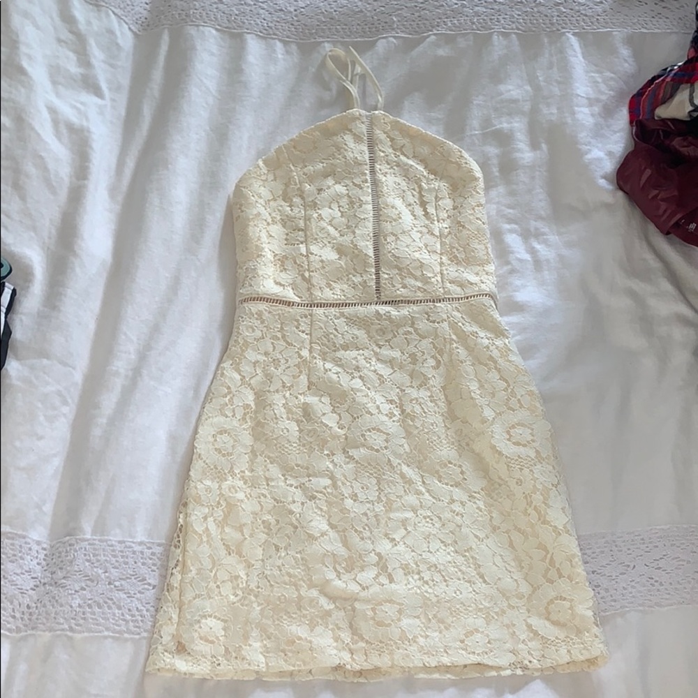 White lace dress